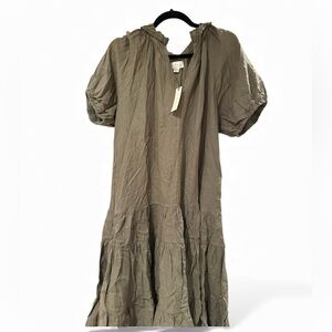NWT Velvet By Graham and Spencer Moss Linen Dress